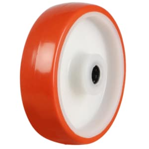 Red Poly Nylon Wheel - Roller Bearing
