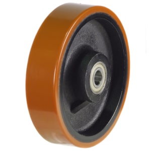 Orange Polyurethane on Cast Iron Centre Wheel