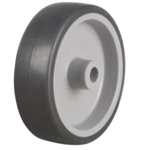 Grey Rubber Wheel on Plastic Centre - Plain Bearing